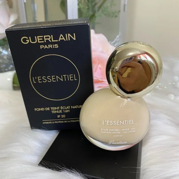 Guerlain L'esentiel natural glow foudation 16H wear COLOR PORCELAIN WARM 1 FL OZ - Picture 5 of 7